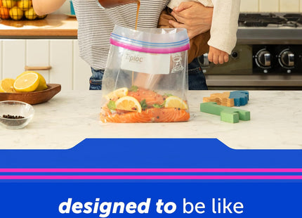 Ziploc Double Zipper Storage Bags with Grip ’n Seal Technology 19ct (2 Pack) - Kitchen & Dining > Food