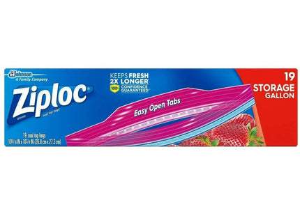 Ziploc Double Zipper Storage Bags with Grip ’n Seal Technology 19ct (2 Pack) - Kitchen & Dining > Food