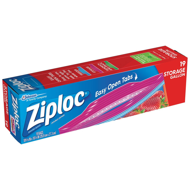 Ziploc Double Zipper Storage Bags with Grip ’n Seal Technology 19ct (8 Pack) - Kitchen & Dining > Food