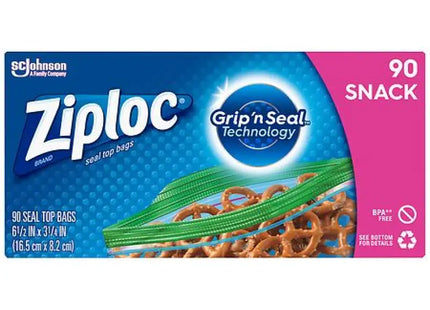 ziploc® grab n seal® snack bags, pretzels, 2 oz, pack of 20
