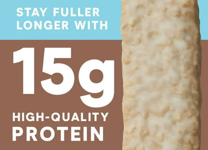 a bag of protein bars with the text stay longer longer with 15g of protein